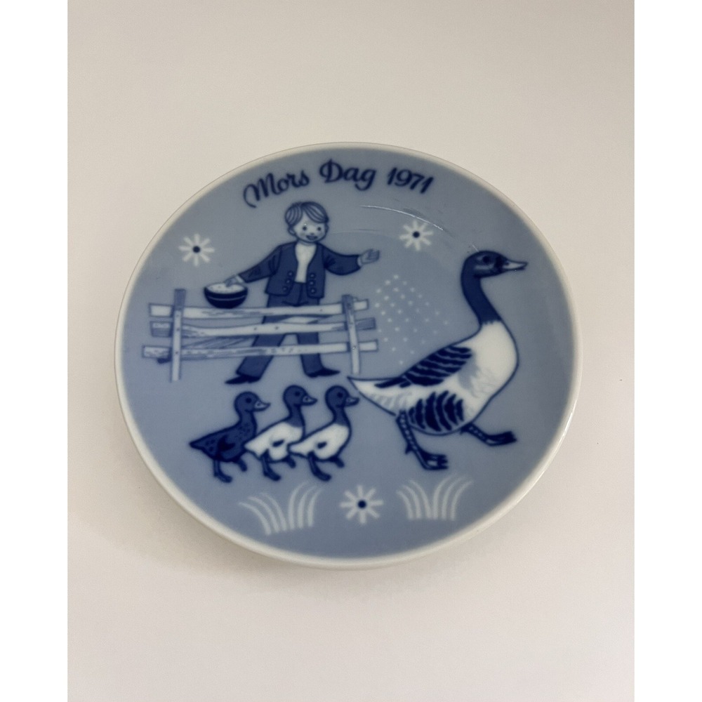 Vtg Porsgrunds Porseloensfabrik‎ Mothers Day Plate, Norway 1971